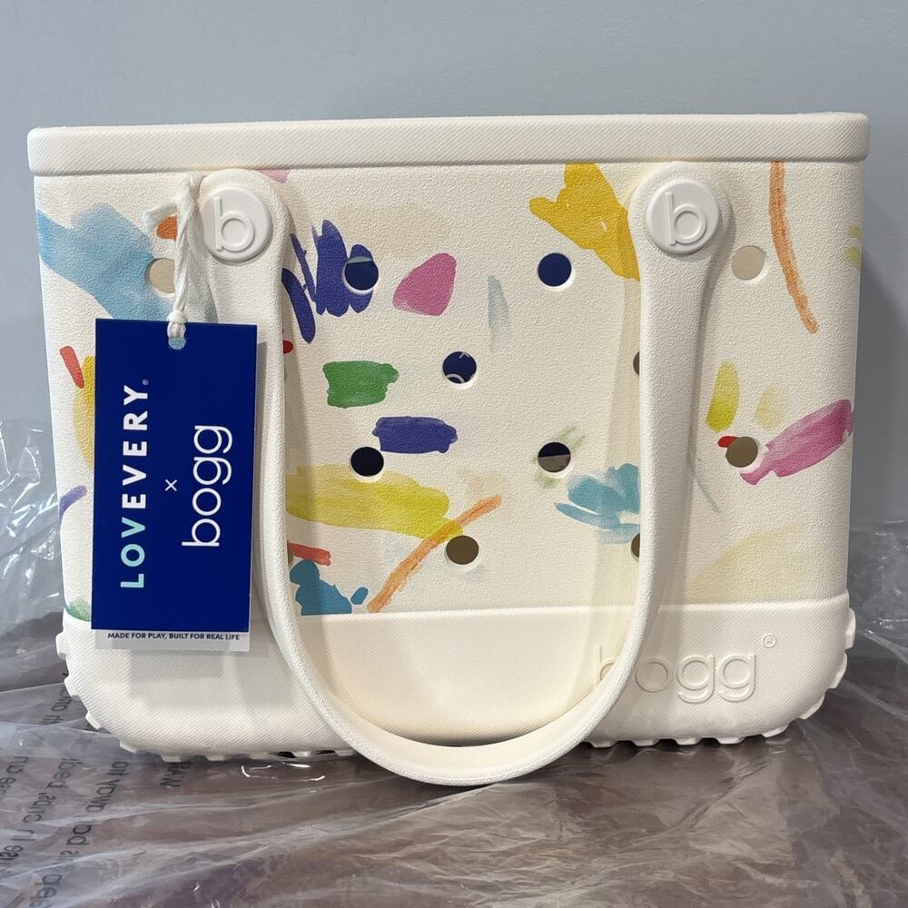 Lovevery x Bogg Bitty Bogg Bag Rainbow Confetti NWT Limited Edition NWT